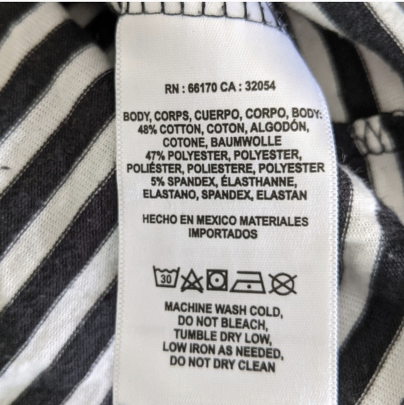 ⭐ Anthropologie London T.LA Stripes LONG SLEEVE WOMEN'S TOP BLOUSE - Picture 9 of 11